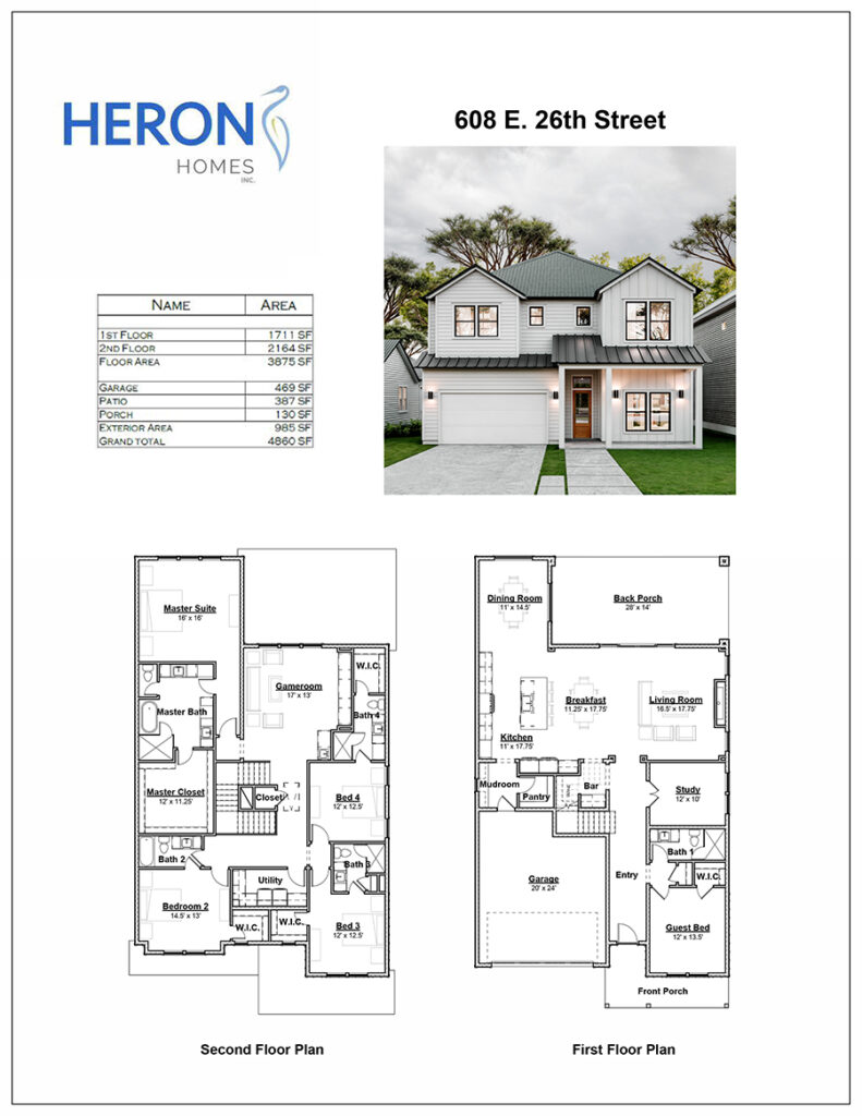 608 E 26th. Floor Plan
